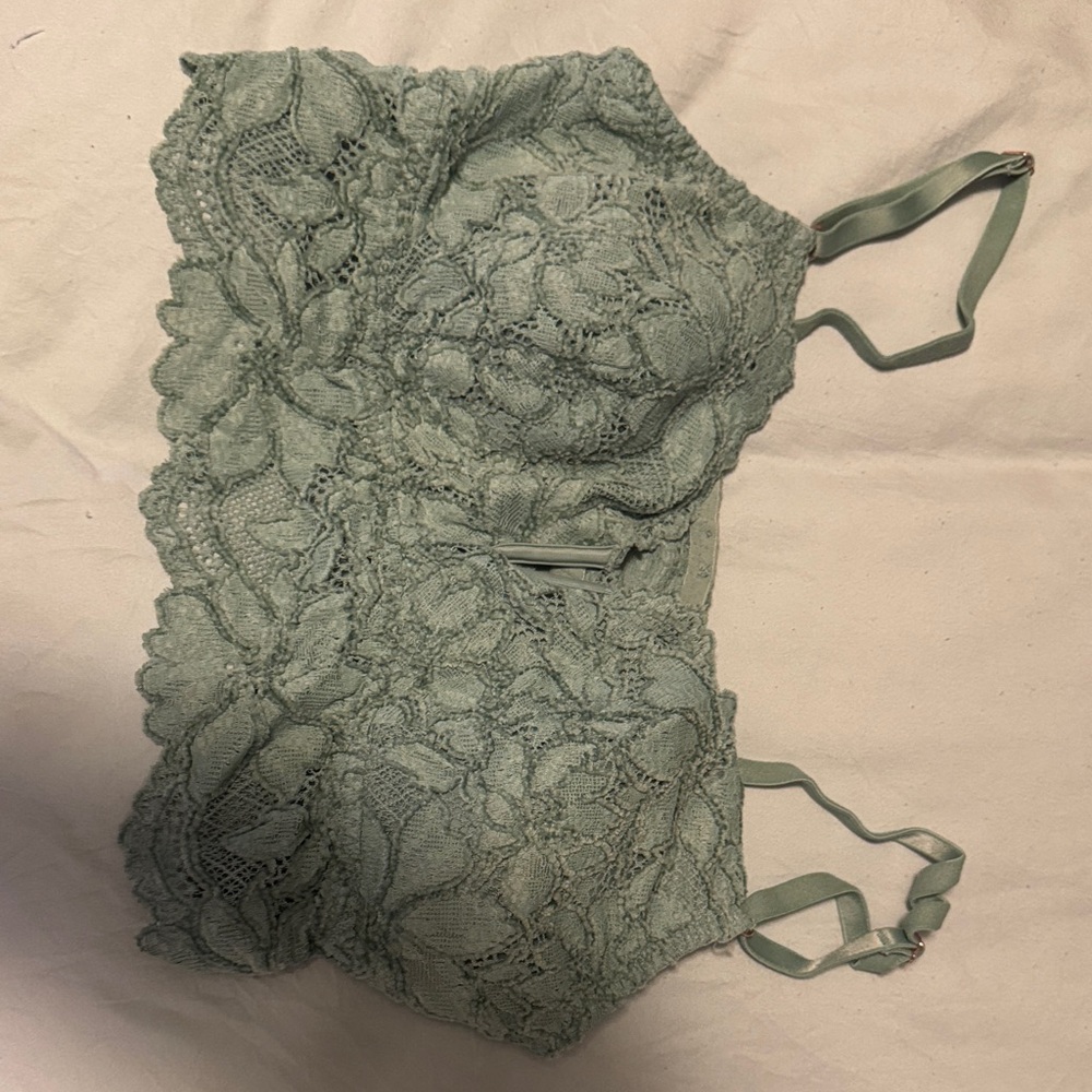 Victoria's Secret Lace Bralette in Soft Green